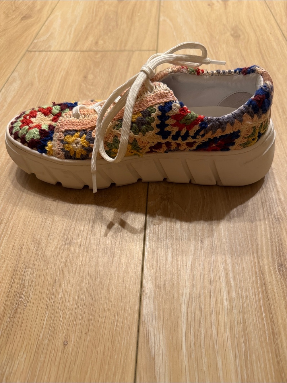 Free People Multicolor Crochet Knit Sneakers - Picture 5 of 8